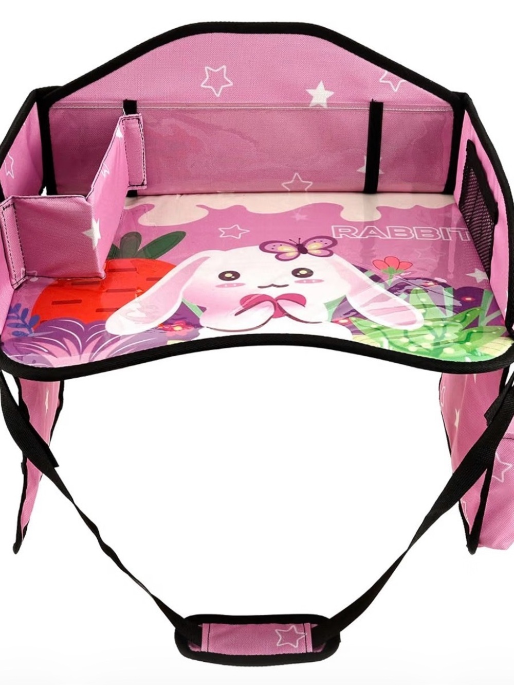 Kids Pink unicorn Travel Tray with Storage